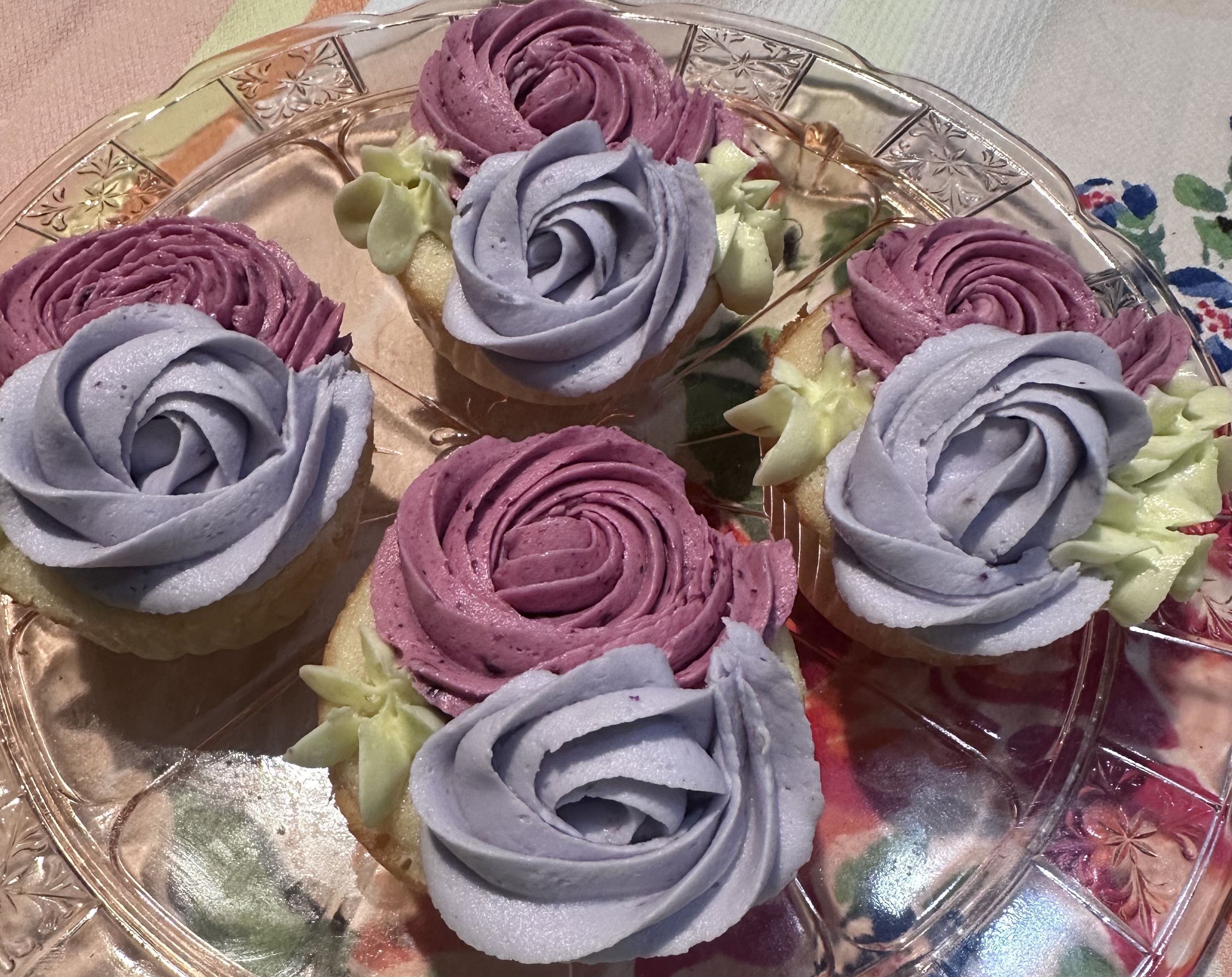 Lemon Lavender Berry cupcake